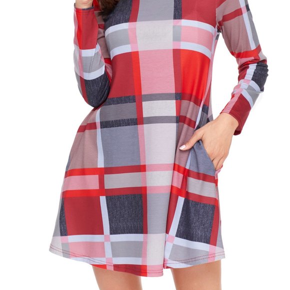 Fun and Flirty Plaid Mini Dress Size S (4-6) - Picture 3 of 3